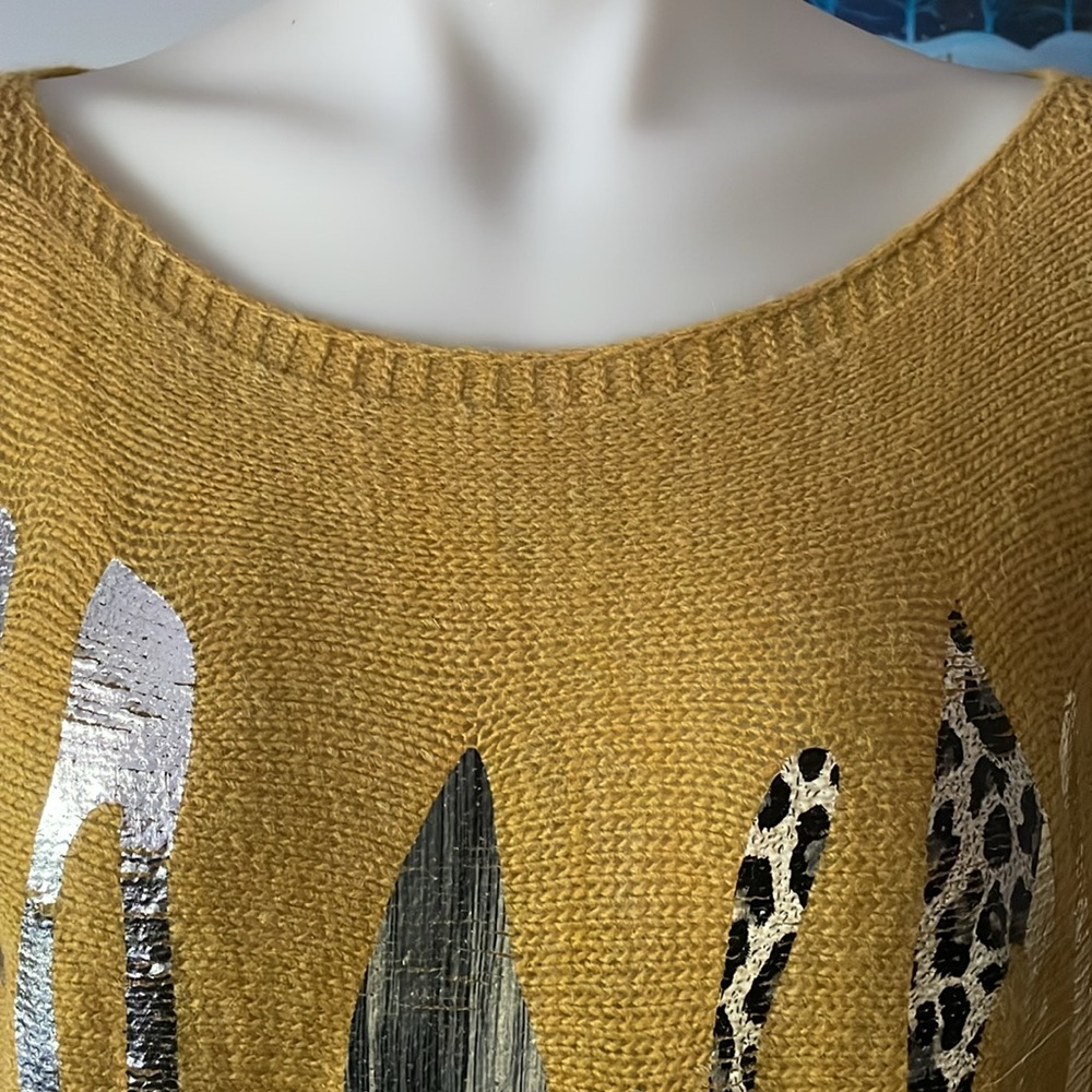 Via Vitale foil print sweater - Picture 3 of 10